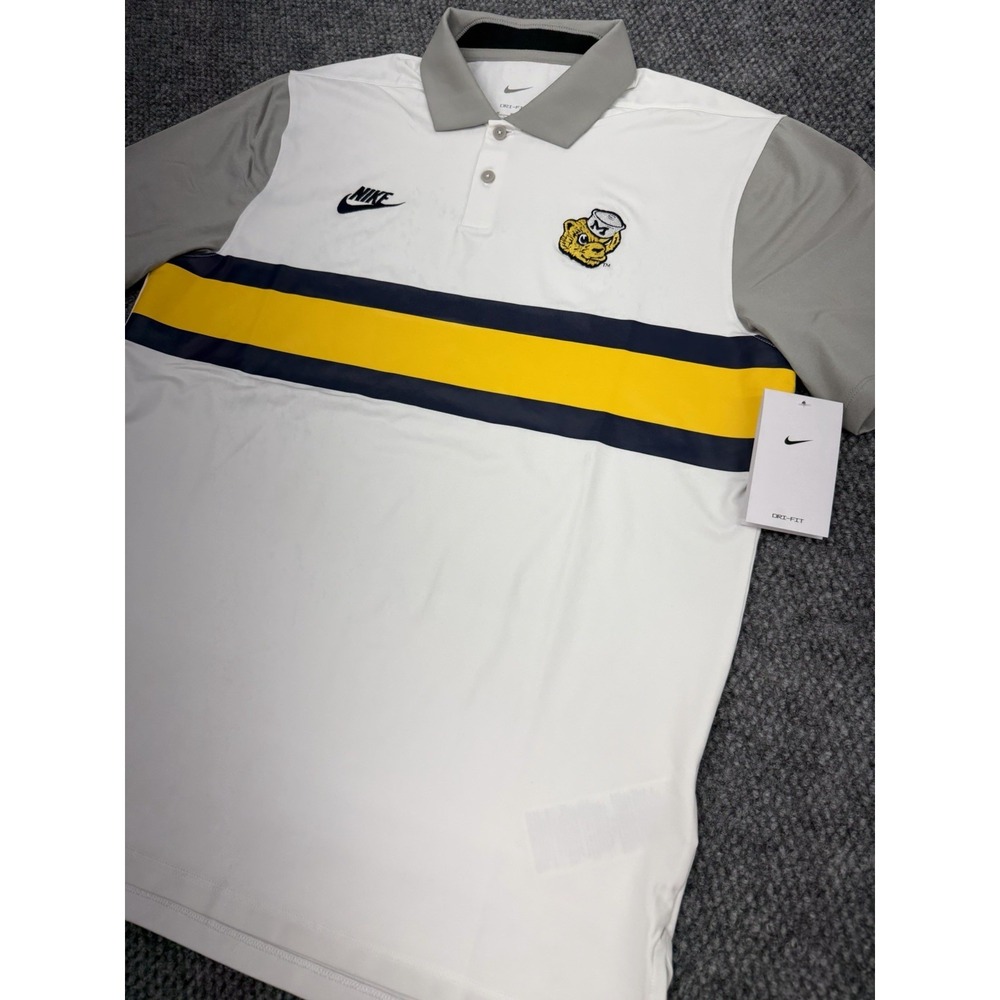 Michigan Wolverines Men's Medium Nike Legacy Logo Vapor Dri-FIT Polo Shirt - New - Picture 4 of 10